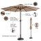 Villacera 9-Foot LED Outdoor Patio Umbrella, Beige 83-OUT5420 - alternate 3